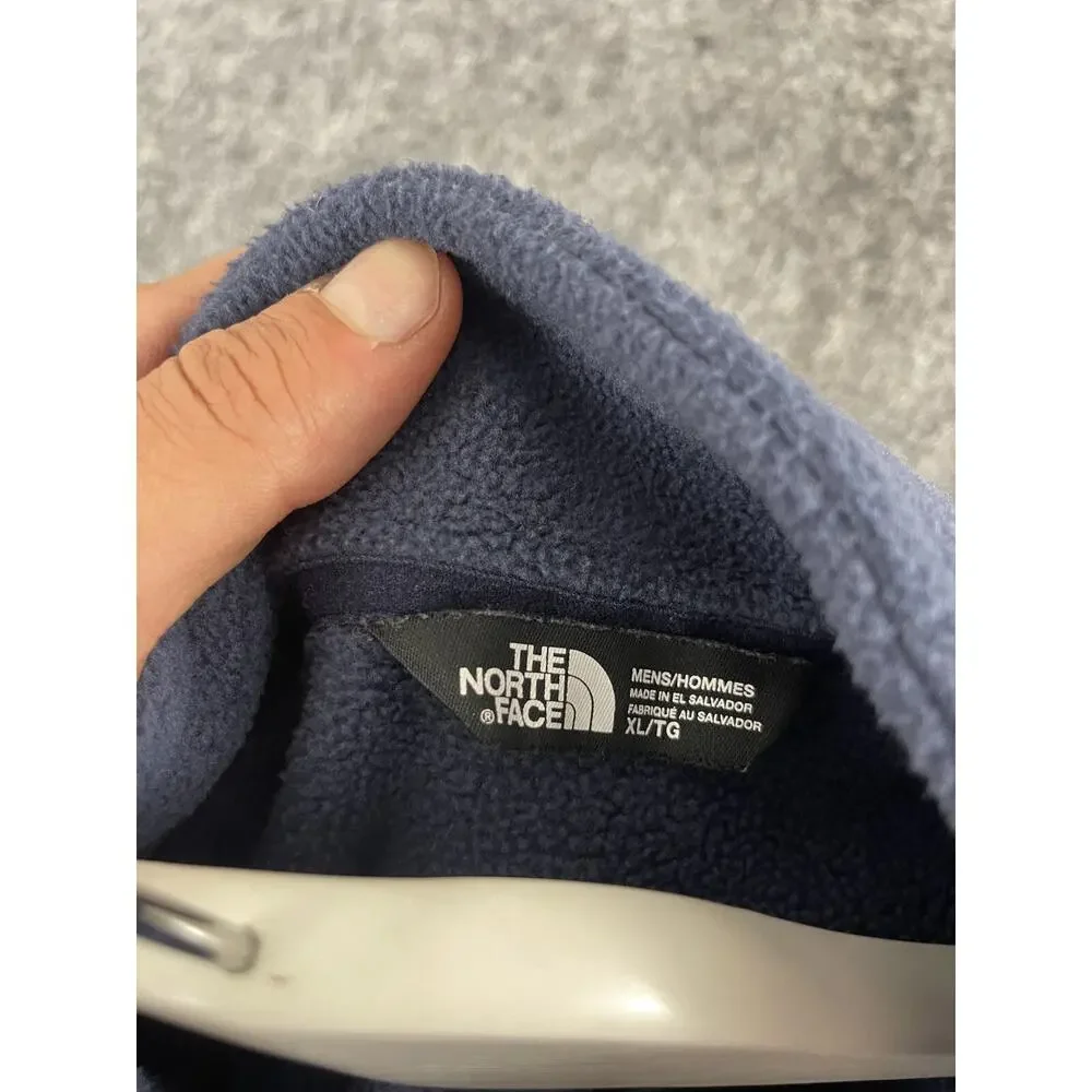 The North Face Jacket Mens Extra Large Blue Fleece Full Zip Sweater N253